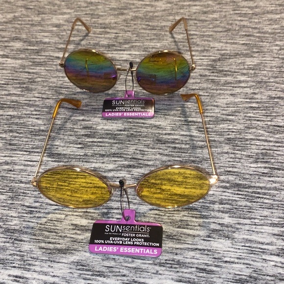 2 Pairs of Sunsentials by Foster Grant Ladies Sunglasses Round Frame Sunglasses - Picture 2 of 16